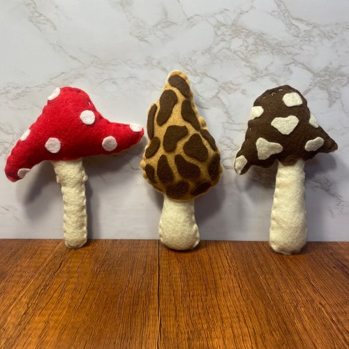 Magic Meowshrooms Mushroom Shaped Catnip Cat Toy Choose Etsy