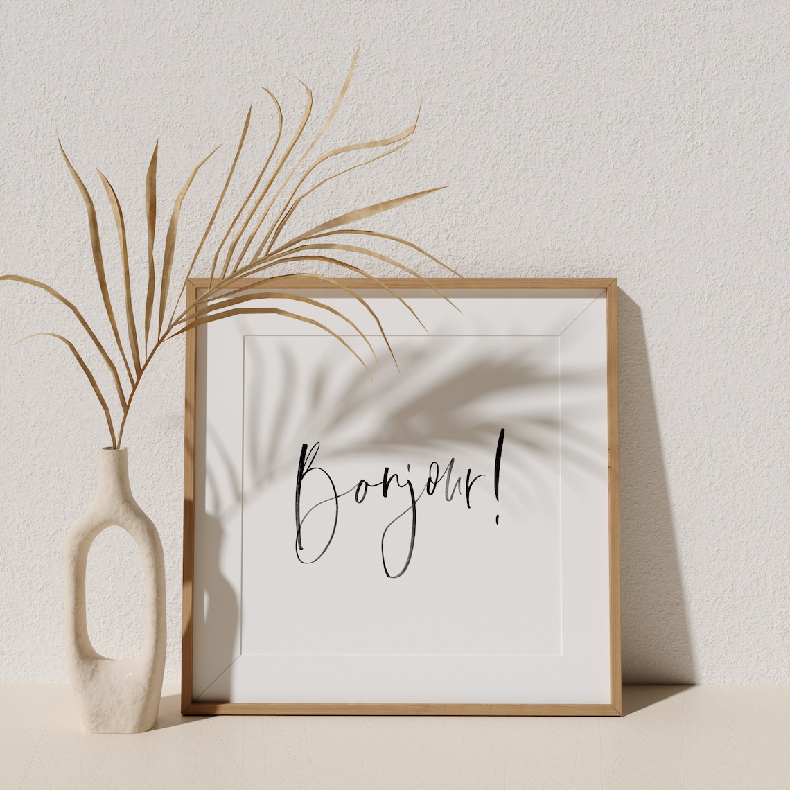 Bonjour Print Sign Paris Printable Art Quote print image 0