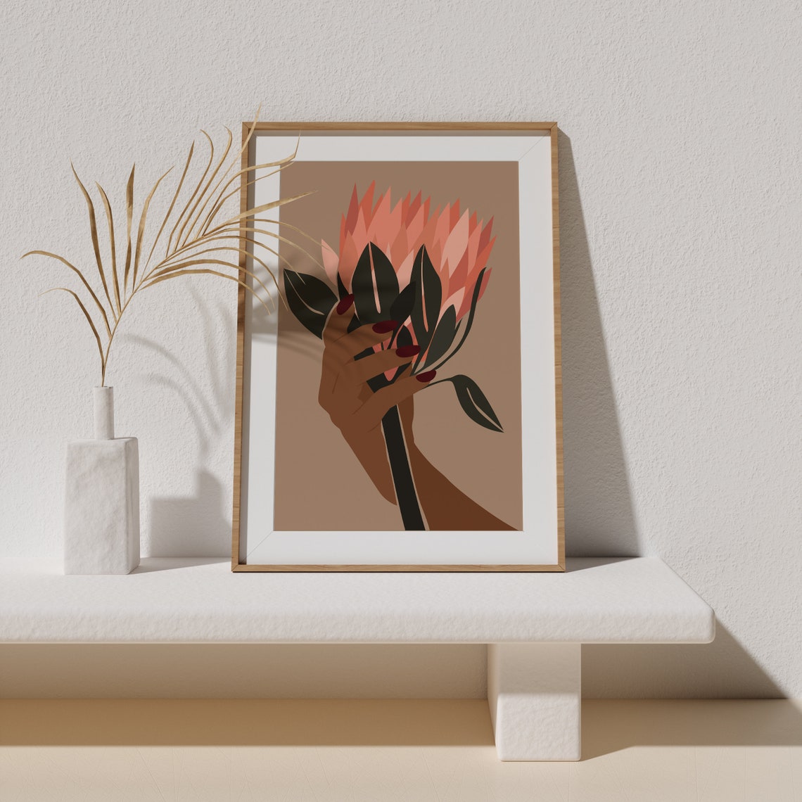 BLOOM PRINT Black Girl Art African American art LOTUS image 0