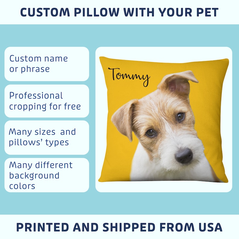 add the name of your pet, professionally cropped background and custom color