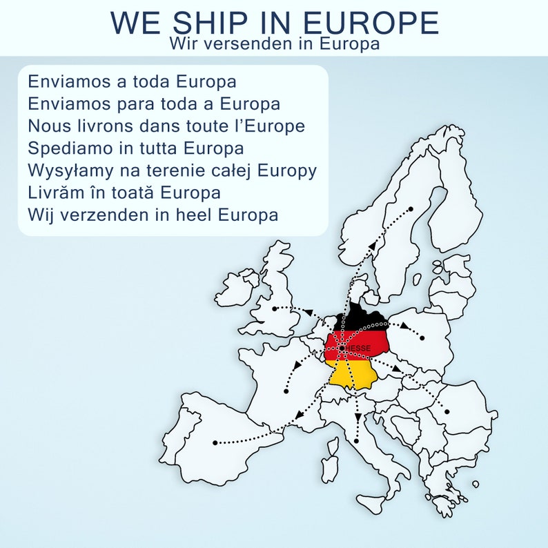 we ship in all europe