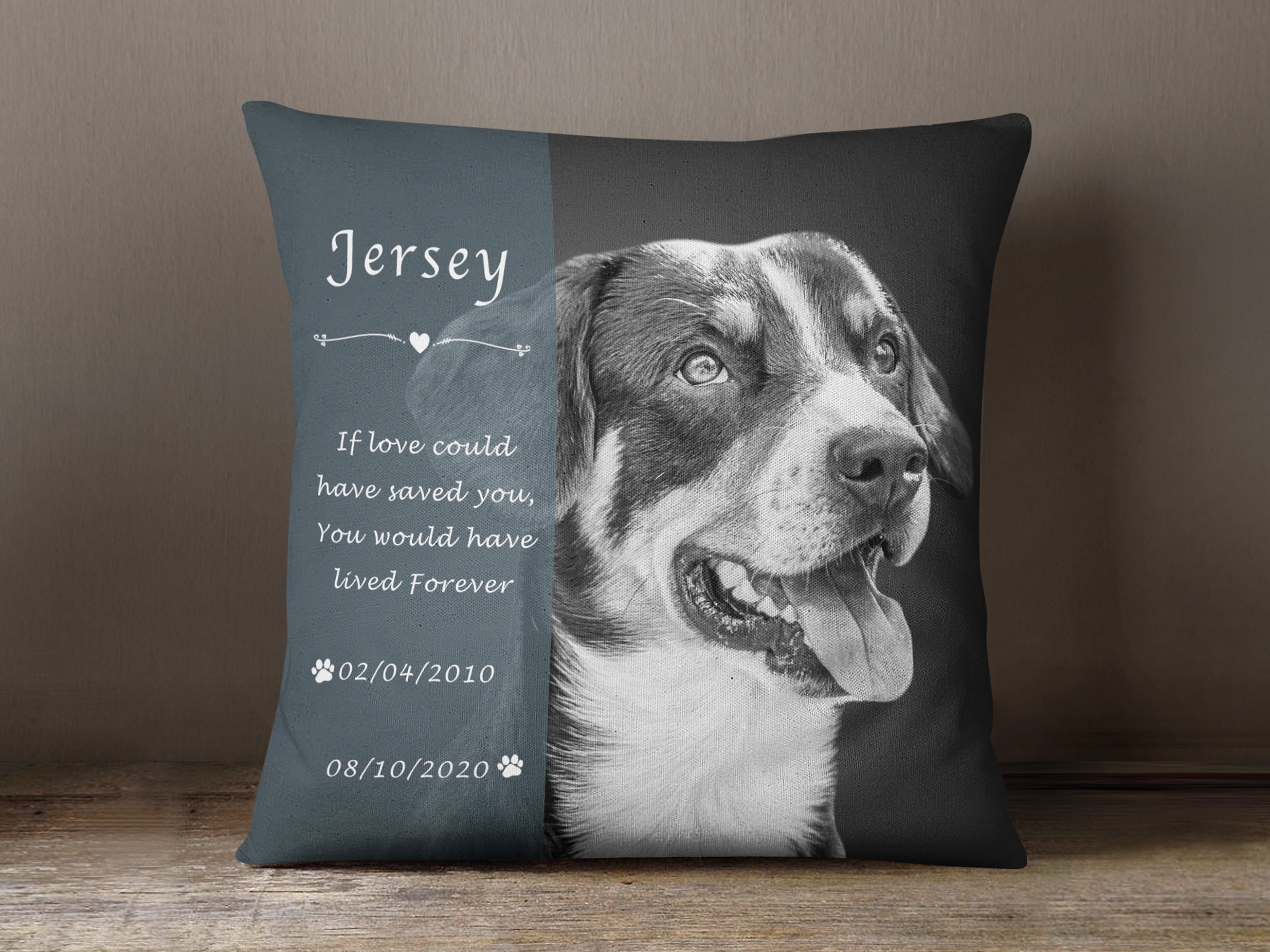 dog memorial cushions