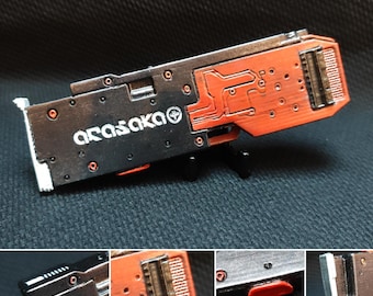 Cyberdecks replica and circuit or SSD enclosure from the Cyberpunk 2077 game