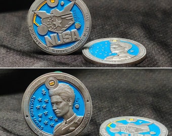 NUSA Challenge Coin from President Rosalind Myers from the Cyberpunk 2077 game