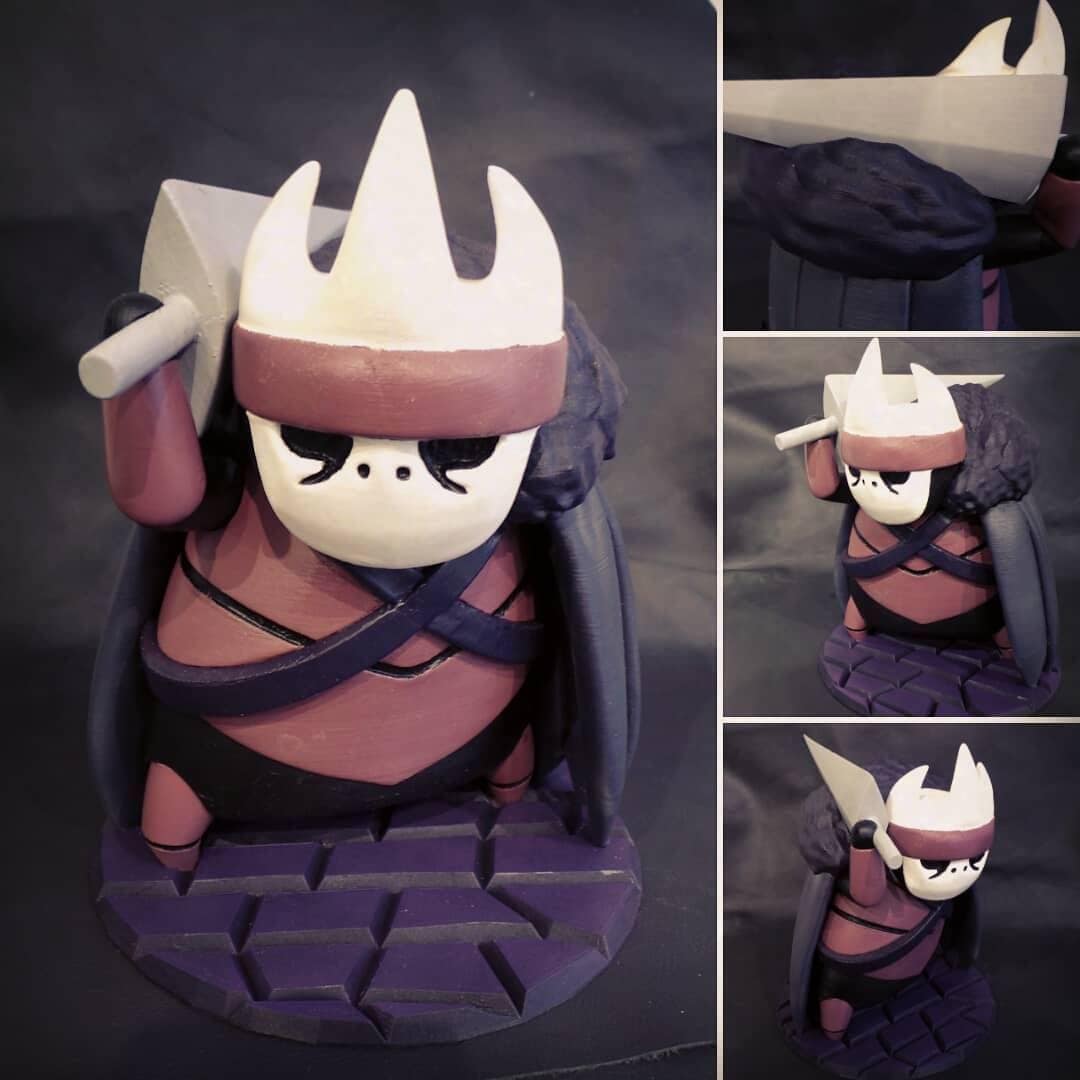 Hollow Knight 木製フィギュア やっと木製のホロウナイトのフィギュア完成した！ : r/HollowKnight