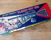 Nomura Flashy Raygun Ray Gun Vintage Tin Japan Space Toy