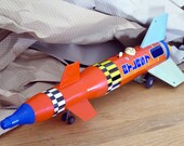 Atlas 7 Moon Rocket Spaceship Yonezawa Vintage Tin Japan Space Toy