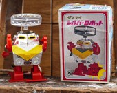 Wind-Up Radar Robot KY Tin Vintage Clockwork Japan Space Toy