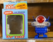 Wind-Up Ray Robot Vintage Sparkling Cyclops Japan Hong Kong Space Toy