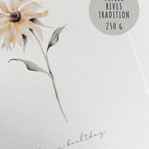 Carte d'anniversaire tournesol afbeelding 5