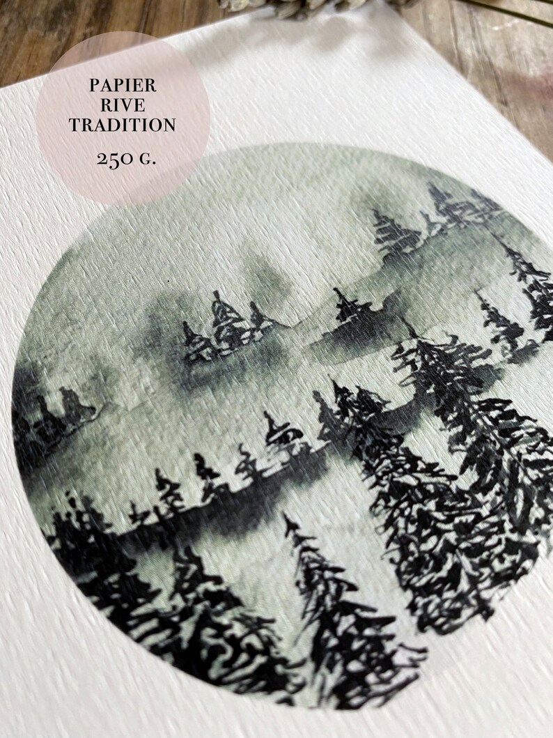 Carte Joyeux Noël, Sapins, Carte de voeux Bild 4