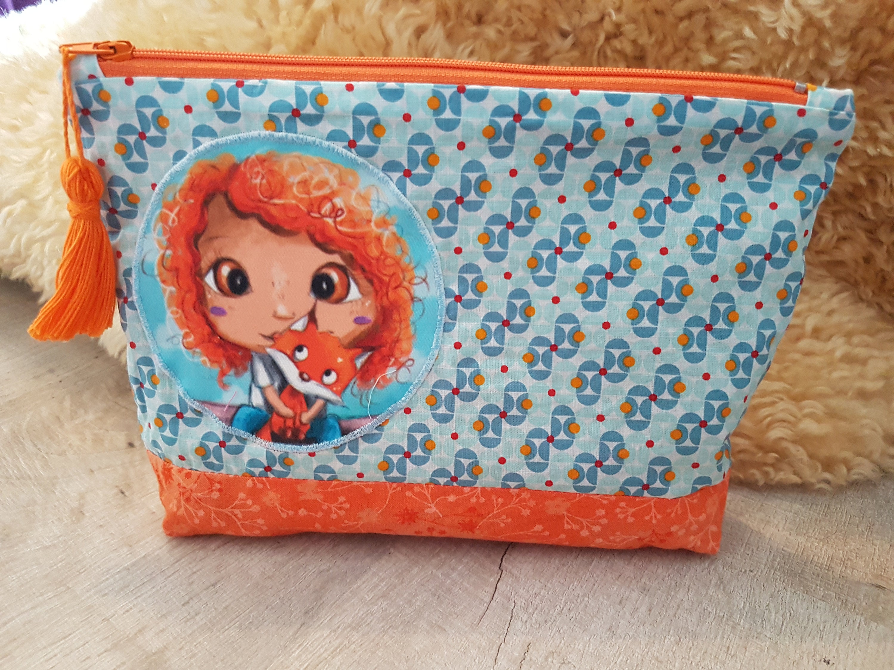 Trousse - Pochette Fait Main Tissu Coton