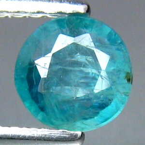 NATURAL MADAGASCAR GRANDIDIERITE_ 0.550 Cts & 5x5x2.5 mm_ Natural Grandidierite Round 5mm Cut Loose Gemstone&#39;s / Grandidierite 5mm Gemstone