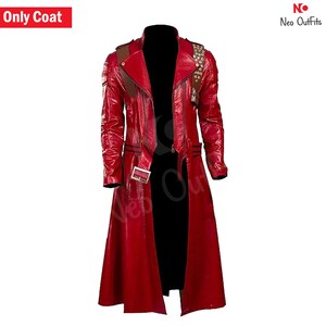 Dante Devils May Cry Cosplay Costume Devils May Cry 3 Red Coat ...