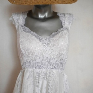 robe de mariée en dentelle vintage, robe de mode bohème cottagecore, robe de mariée fairy mori des bois, robe de mariée romantique de plage livraison gratuite