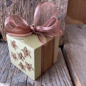 HOYA CARNOSA, scatola regalo botanica, cofanetto naturale, carta ecologica, fiori biologici pressati, naturale, preziosa, pezzo unico #Box22