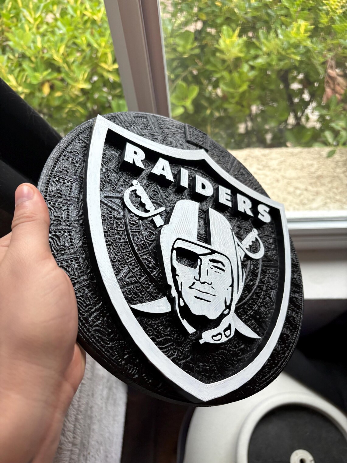 Raiders Aztec Wall Art NFL Decor Man Cave Football - Etsy