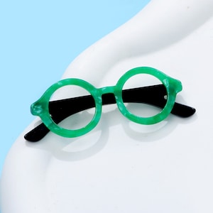 Broche à lunettes en acrylique, épingle à la mode, bijoux simples image 1