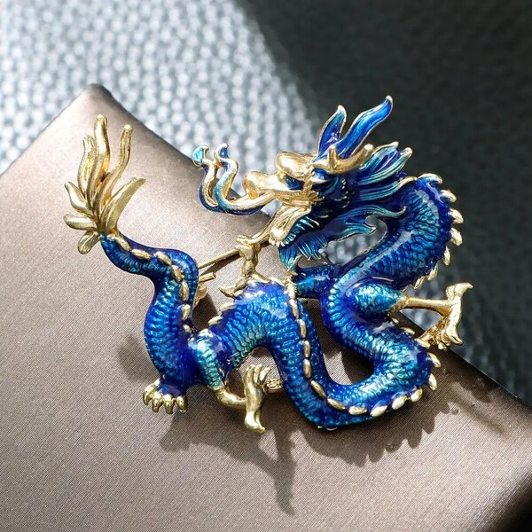 Chinese Chun Jie Spring Festival Dragon Broche een van de twaalf dieren Pin