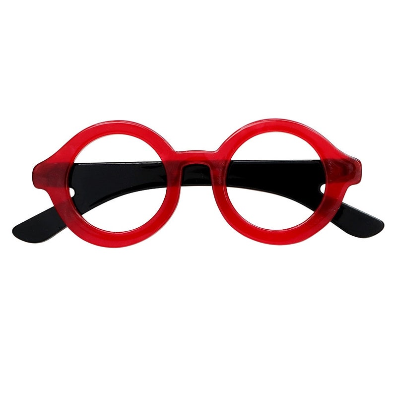 Broche à lunettes en acrylique, épingle à la mode, bijoux simples Rouge