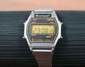Electronic vintage fully working in good condition Montana watch
