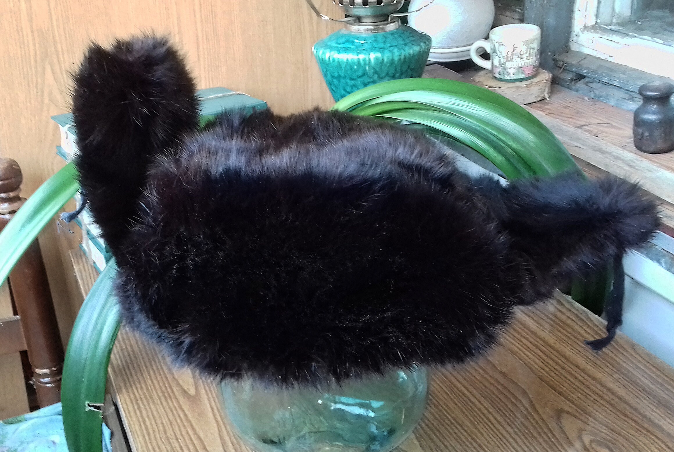 Vintage Soviet 1991 Rabbit Hat New Unused Black Fur Unisex - Etsy