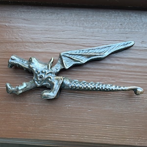 Vintage Metal Dragon Nutcracker: Kitchen Decor Collector