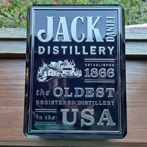 Original rare tin empty Jack Daniels box