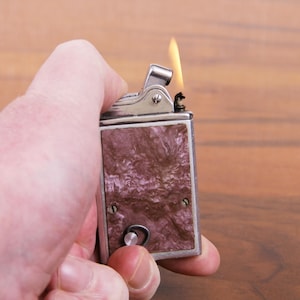 Vintage French Music Lighter: Collectible Petrol Lighter, 1980s