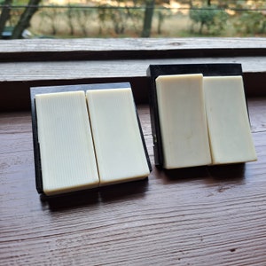 Set of two beige retro carbolite light switches. New, working, never used. Made in the USSR in the 1970s