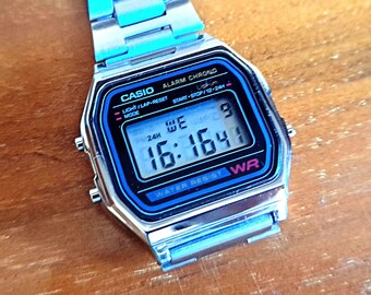 Vintage Casio A158W Quartz Watch With Canada