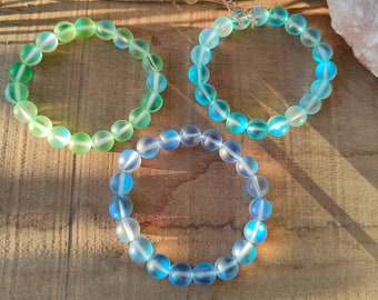 JewelryVolt LOVING-FB-2032 Womens Greenish-Blue Color and Italian Gem Paved Accent Bead Warp Stretch Bracelet JewelryVolt LOVING-FB-2032 Womens Greenish-Blue Color and Italian Gem Paved Accent Bead Warp Stretch Bracelet