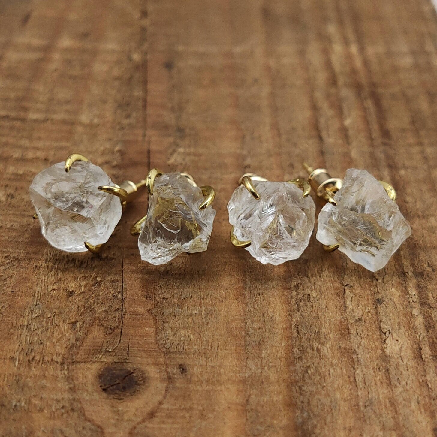 Clear Crystal Stud Earrings Large European Clear Post Earrings