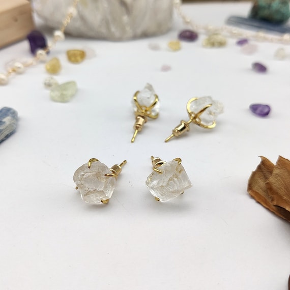 Healing crystal earrings studs outlet