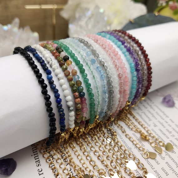 Rainbow Stuff Bracelet, Rainbow Beads Bracelet, Rainbow Crystals Bracelet,  Amethyst Bracelet, Pink Quartz Bracelet, Ethnic Bracelet for Her 