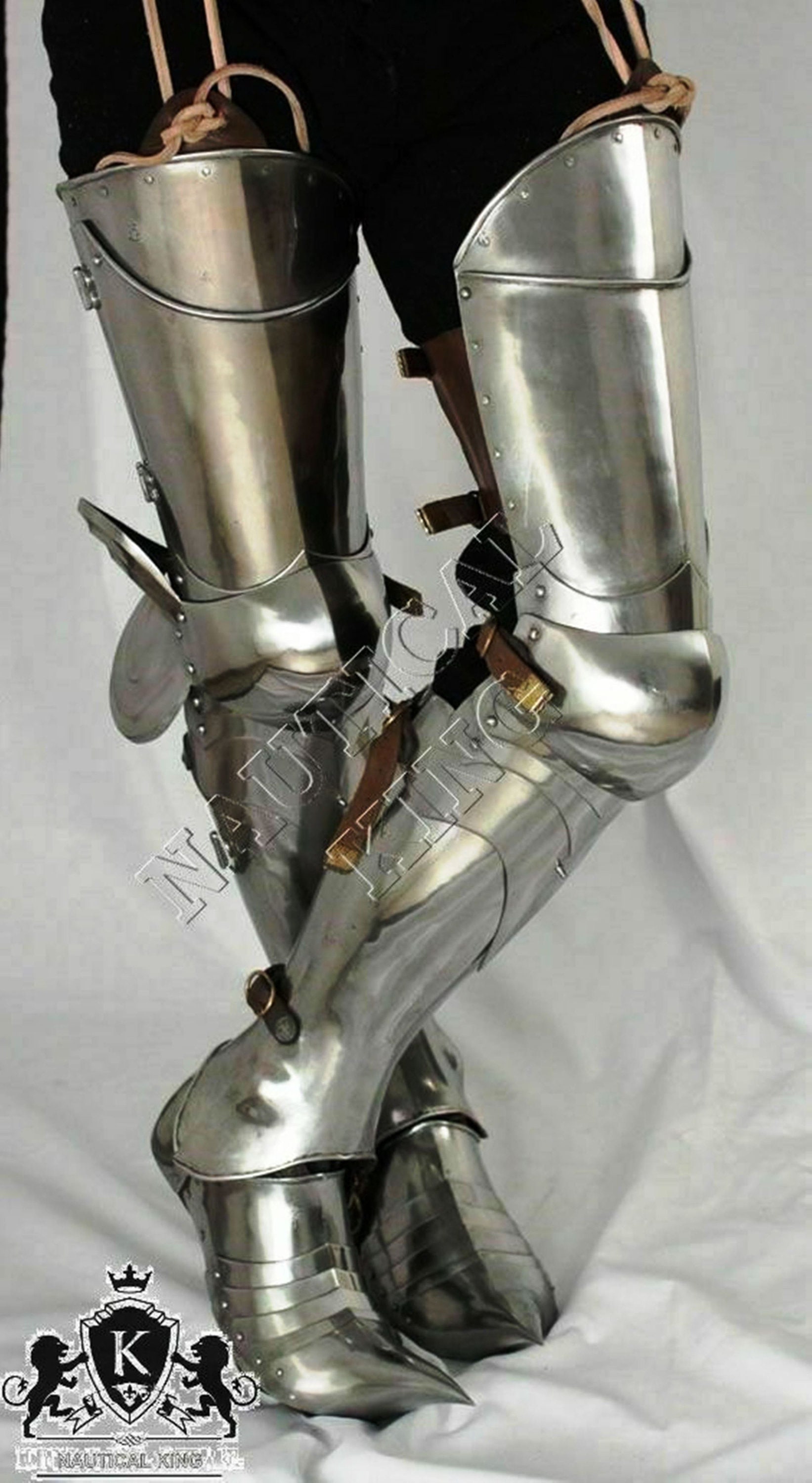 Details about   X-Mas The Simple Sabatons Sca Larp Armor Fantasy Steel Protection Fantasy Ar 