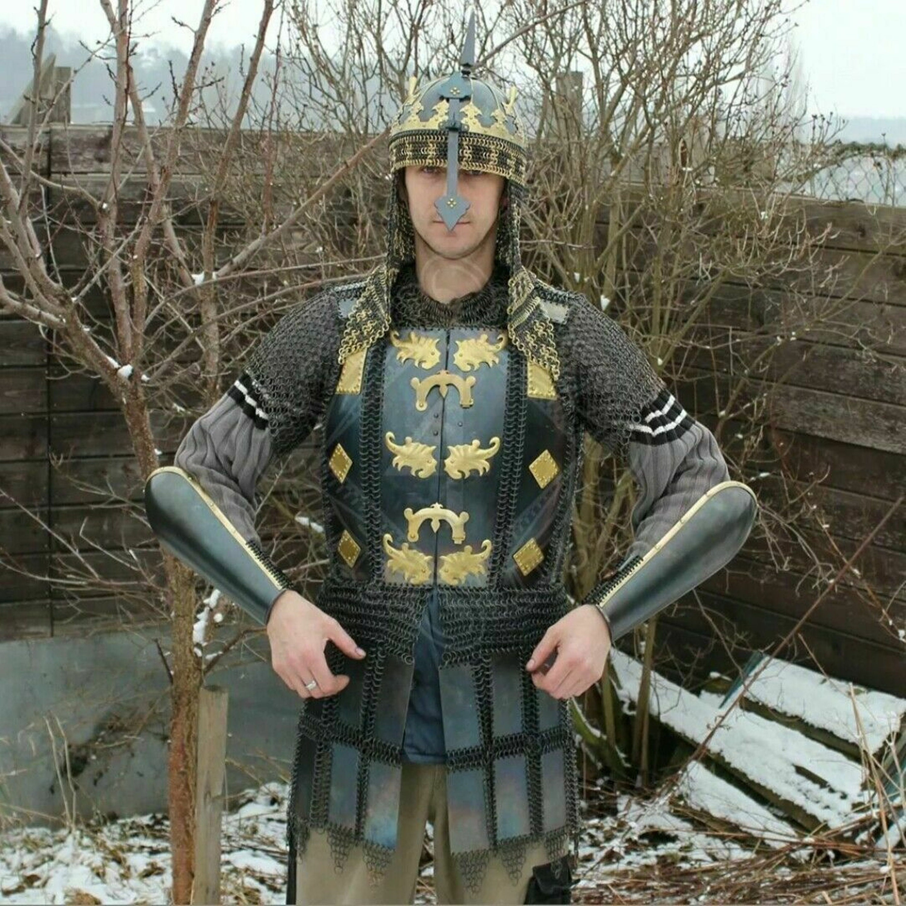 Medieval Chainmail Half Body Armour Suit -  Canada