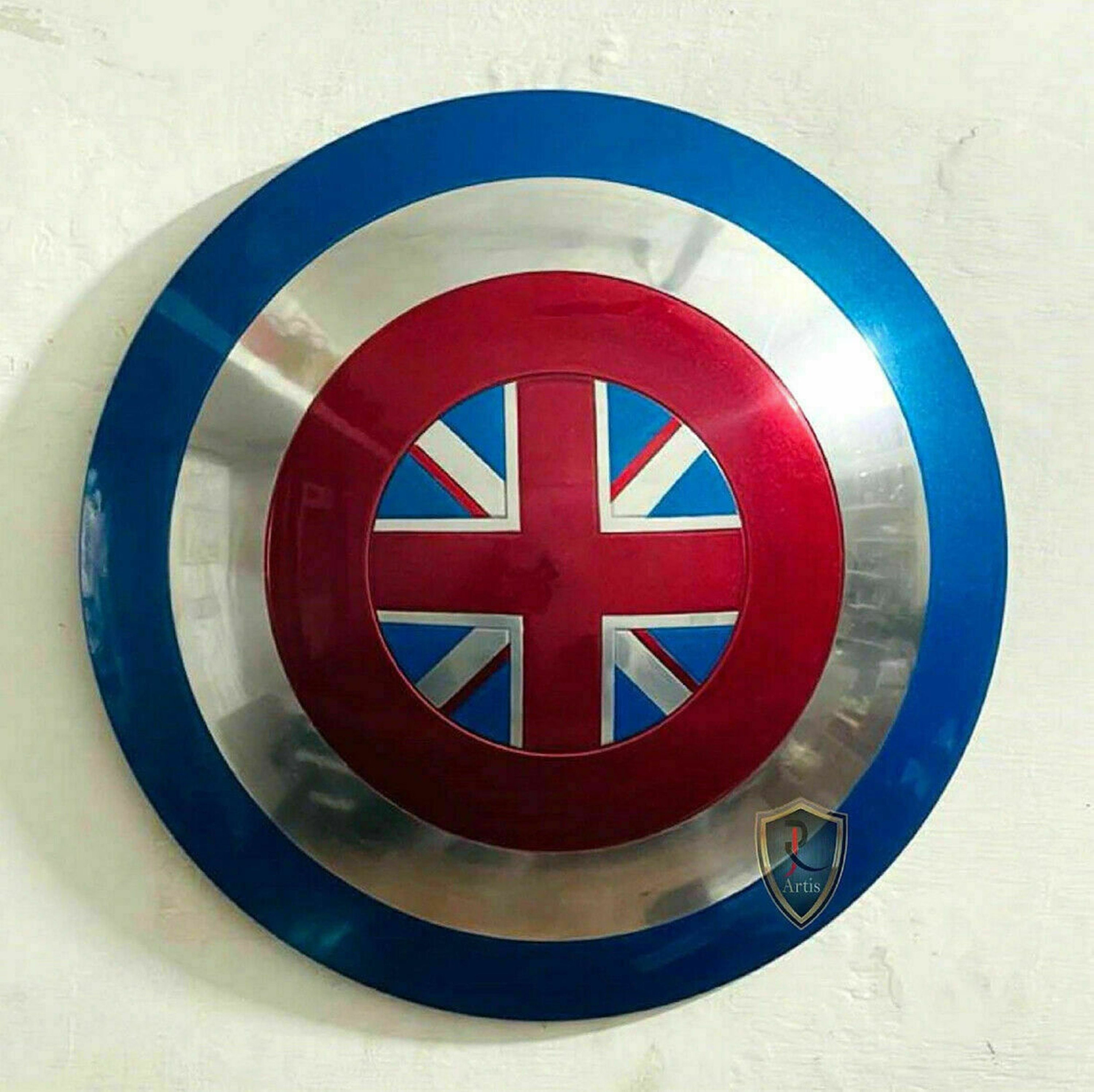 Metal Prop Replica Screen Accurate with Leather cover Captain Carter Shield 