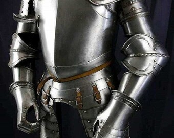 Medieval Knight Plate Armour Suit Battle Warrior Half Body Armour Suit 18  Gauge Steel Larp Suit Replica Gothic Armor Suit -  Canada