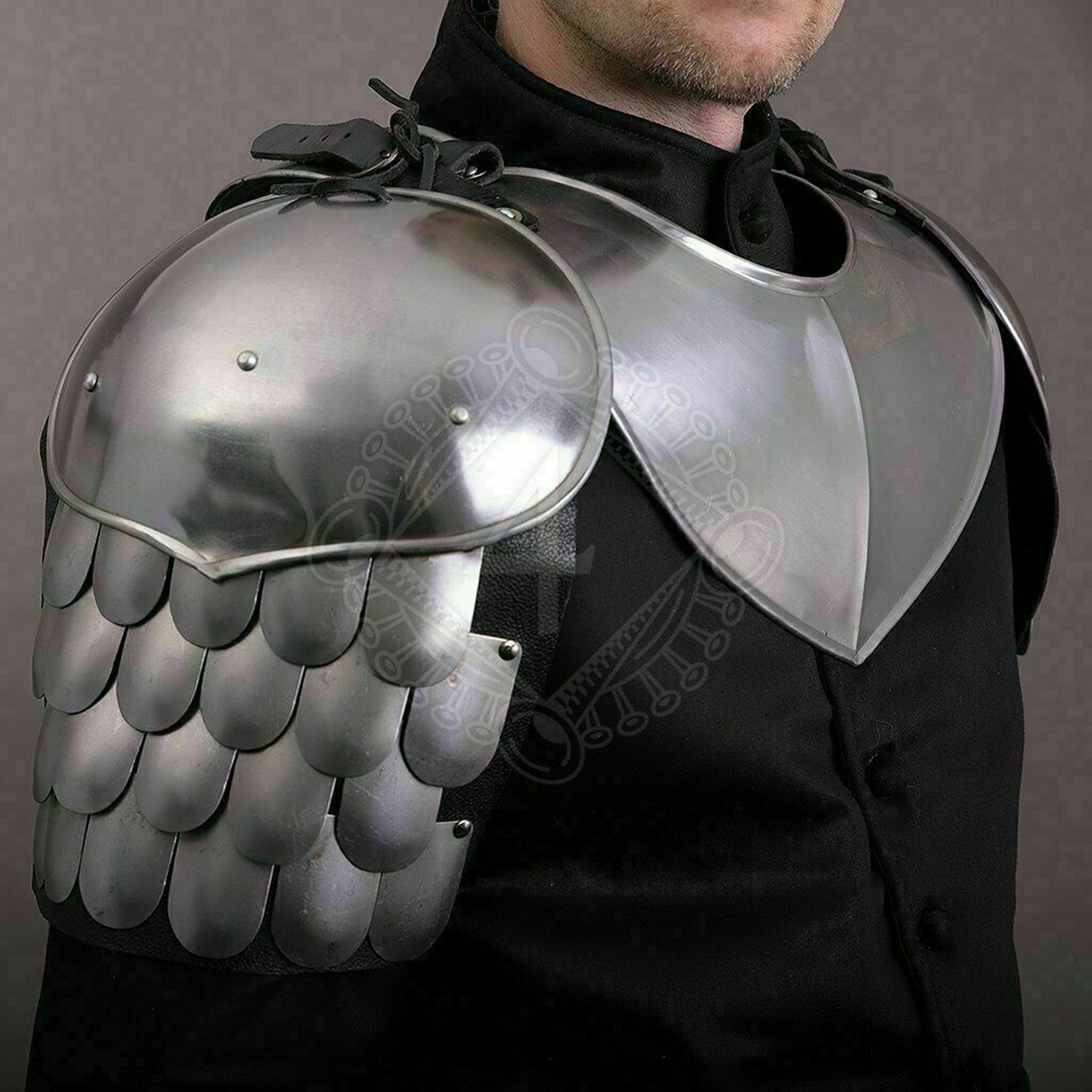 medieval plate armor shoulder