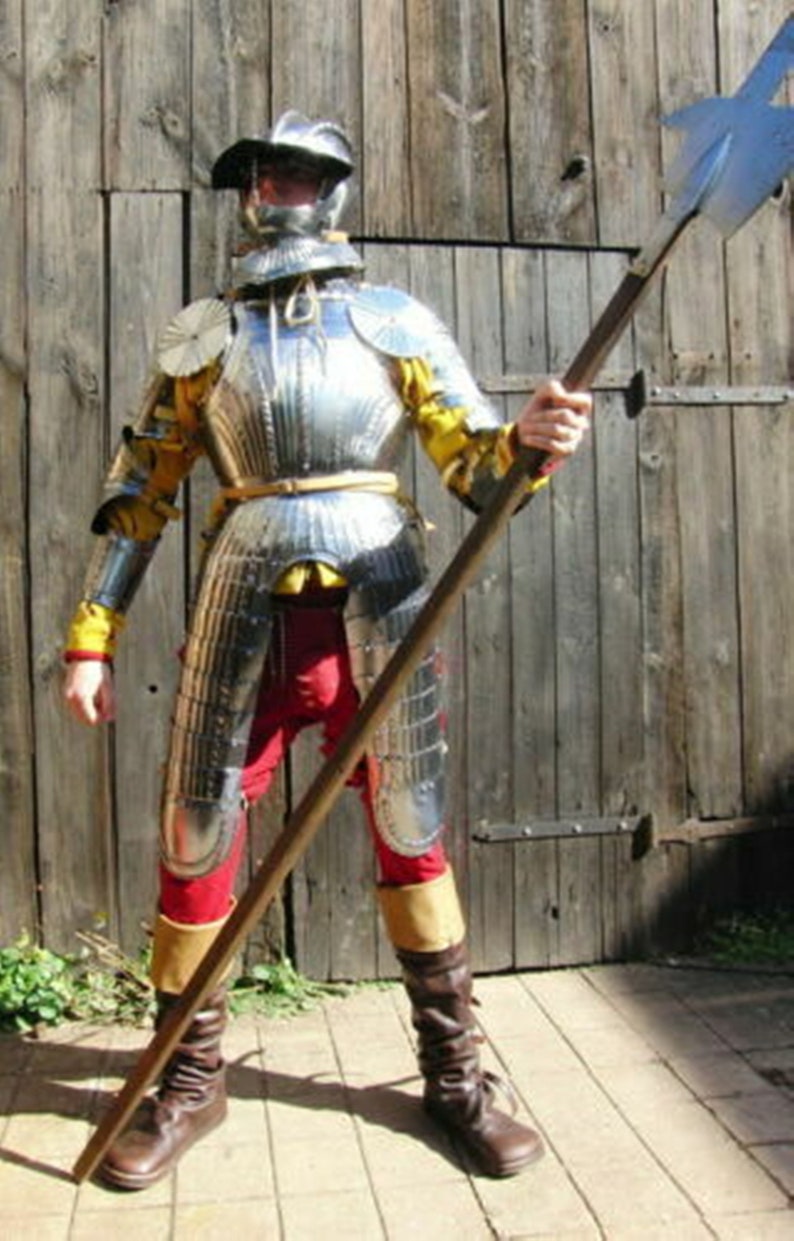 Medieval Armor Full Suit of Maximilian Captain's Harp Suit - Etsy