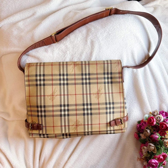 Vintage burberry messenger bag sale