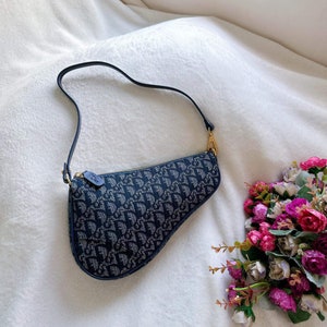 Buy Dior Saddle Bag Blue Vintage Online In India Etsy India