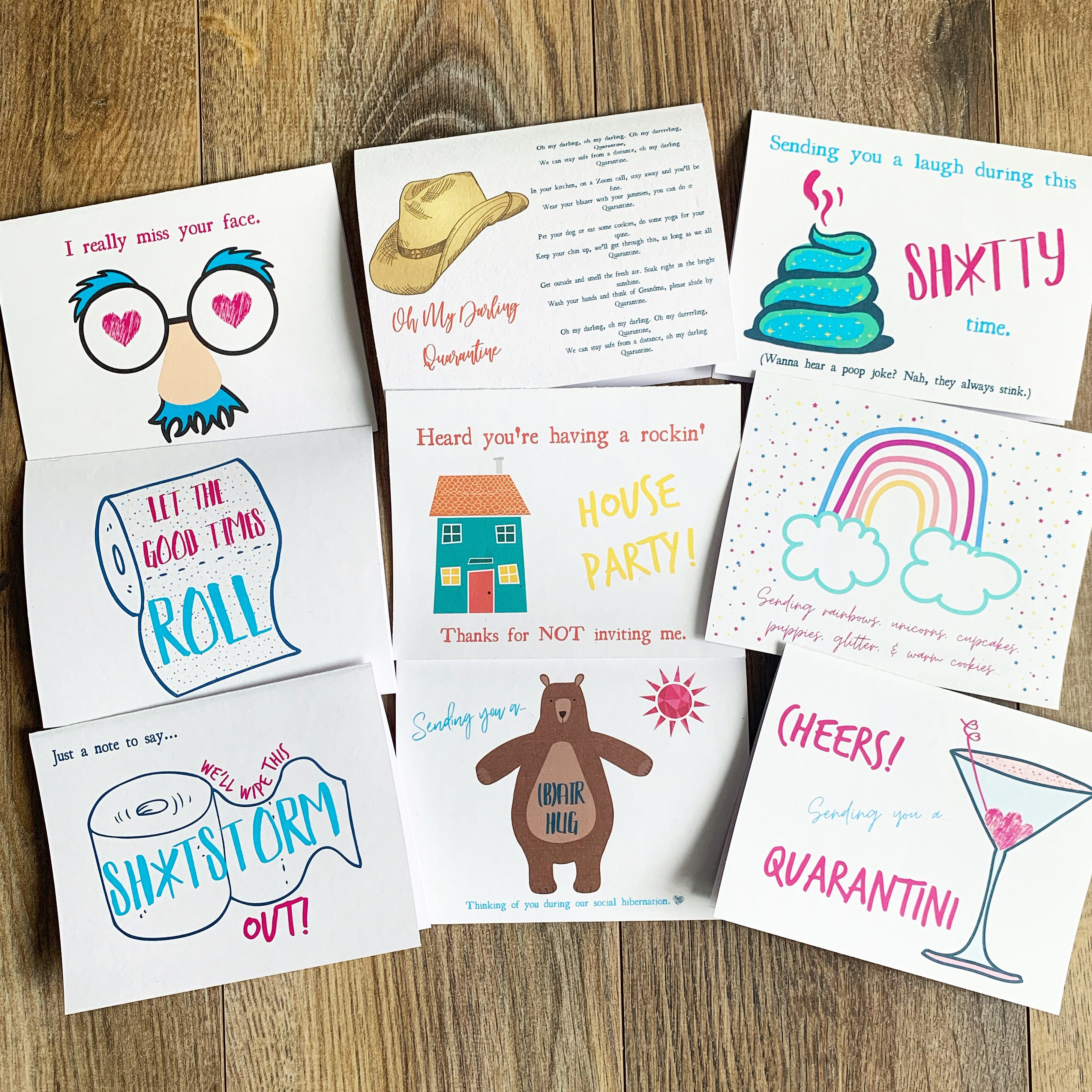 Quarantine Cards -- Mix and Match Sets!