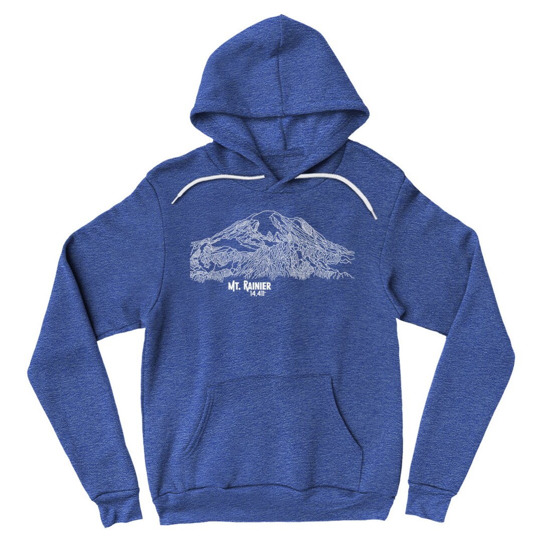 Mt. Rainier Hoodie - Etsy
