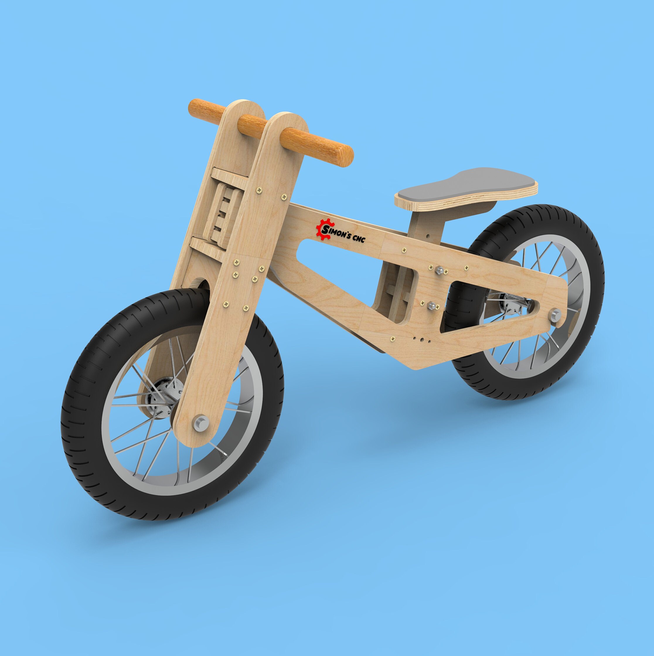 wooden run bike