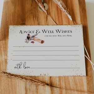 Wizard School Advice and Well Wishes For The New Mr. and Mrs. Sign and Card, Magical Advice Card Template, Advice Template Corjl Hermione