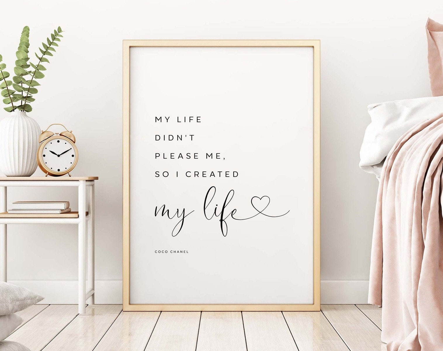 My Life Didn't Please Me so I Created My Life. Printable 