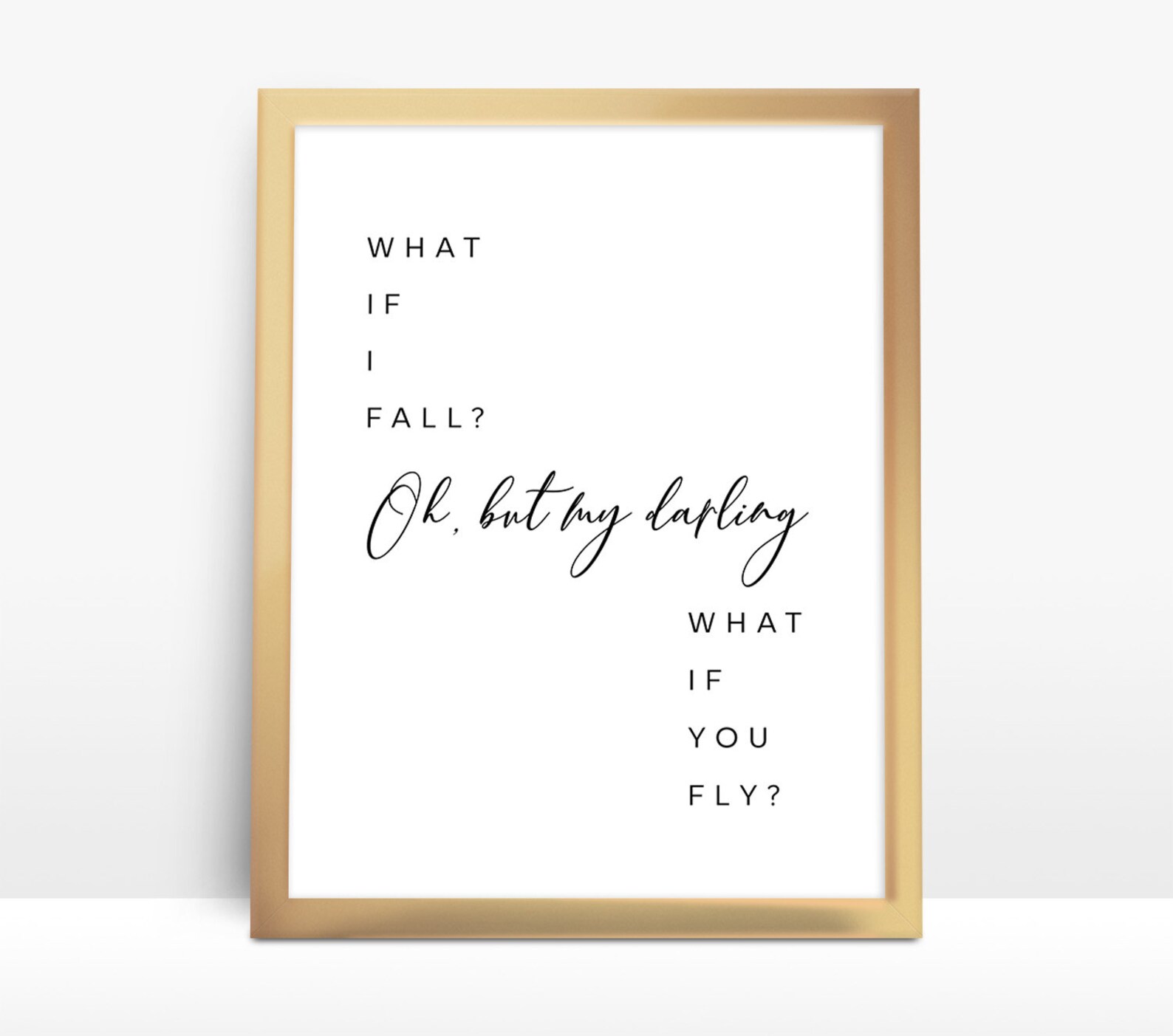 What If I Fall Oh My Darling What If You Fly Nursery Etsy