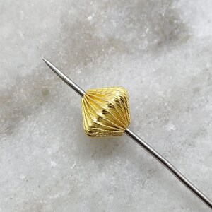 18k Gold Spacer Marquise Shape Bead | 11X10mm Size 18K Yellow Gold Marquise Shape Beads | KC1682